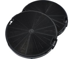 AllSpares Koolstoffilter (2st.) voor afzuigkappen geschikt voor Ikea NYTTIG FIL 400 - Electrolux Zanussi EFF75 - ETNA ATAG 724648 - ACC93 en Faber 112.0067.942 (Ø153mm)