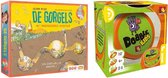 Spellenbundel - 2 Stuks - De Gorgels spel het ondergrondse avontuur & Dobble Kids