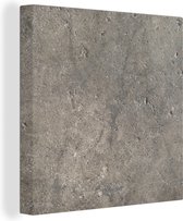 Toile Peinture Murale - Béton - Grijs - 90x90 cm - Décoration murale