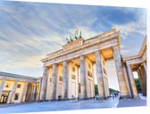 Brandenburger Tor aan de Pariser Platz in Berlijn - Foto op Dibond - 90 x 60 cm