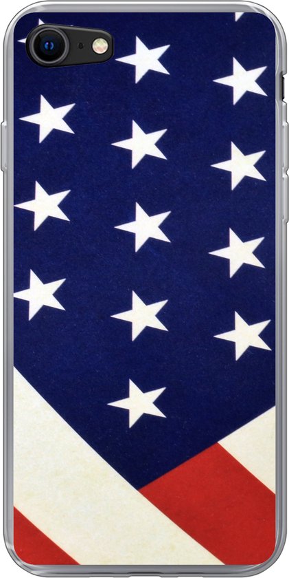 iPhone 7 hoesje - Deel van de vlag van de Verenigde Staten - Siliconen  Telefoonhoesje | bol.com