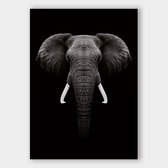 Poster Dark Elephant - Plexiglas - Meerdere Afmetingen & Prijzen | Wanddecoratie - Interieur - Art - Wonen - Schilderij - Kunst