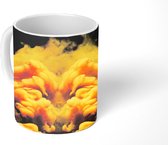 Mok - Geel gekleurde poeder - 350 ML - Beker