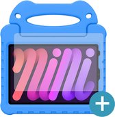 iPad Mini 2021 hoes Kinderen - Draagbare tablet kinderhoes met handvat - Met Screenprotector – Blauw