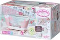 Baby Annabell badspeelgoed in een roze en witte doos met afbeeldingen van een badje met licht en geluid. Geschikt voor kinderen vanaf 3 jaar.