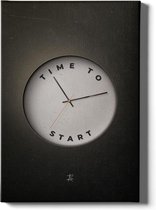 Walljar  - Time To Start - Muurdecoratie - Canvas schilderij
