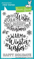 Giant Holiday Messages Clear Stamps (LF2680)