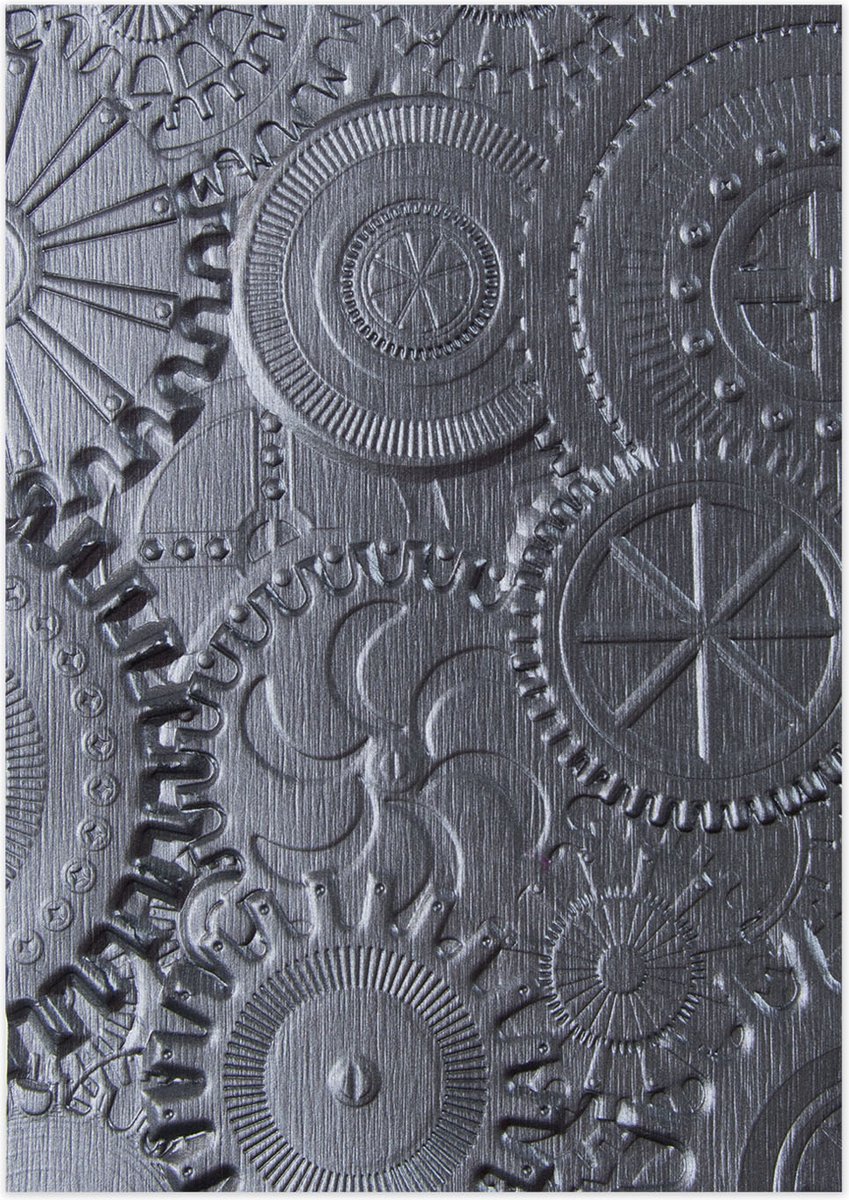 Afbeelding van product Sizzix 3D Embossing Folder - Texture Fades - Mechanics