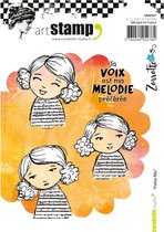 Carabelle cling stamp A6 petite fille