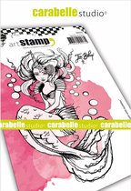 Carabelle Studio Cling stamp - A6 mermaid with bubbles