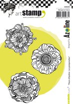 Carabelle Studio -cling stamp A6 fleurs les pomponettes