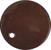 Buttons ass. 1 pk. a 10 st. brown round river shell dangles