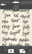 Stempel - Maanden - Kelly Creates - traceable stamp bouncy months 21pc