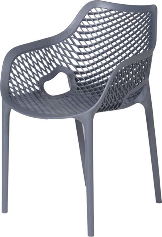 trommel Assert Drastisch Siesta Air XL stapelbare stoel - Grijs | bol.com