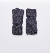 Superdry Dames Tweed handschoenen met kabelpatroon