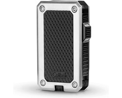 Colibri Rally Gas Aansteker - Jet Flame - Gasaanstekker Windproof - Navulbaar - Zwart en chroom