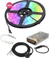 Lagiba 12V waterdichte LED strip - 800 cm - RGB - 115.2 Watt