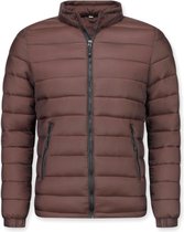 Enos Winterjassen - Heren Winterjas Kort - Down Jack - Bordeaux - L