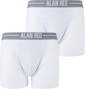 Alan Red Boxershort Wit 2Pack - maat S