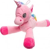 knuffel eenhoorn junior 40 cm pluche roze