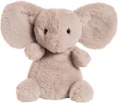 knuffel Astor de Olifant junior 19 cm pluche grijs