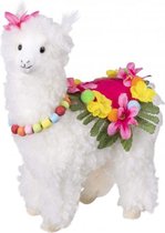 decoratie lama 24 x 18 cm wit