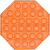 fidgetspel Pop It junior achthoek 12,5 cm oranje