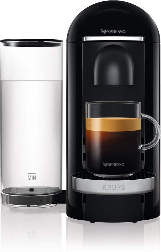 cijfer Narabar Onbelangrijk Krups Nespresso Vertuo + XN9008 Deluxe - Koffiecupmachine - Zwart | bol.com