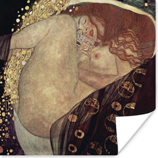 Poster Danaë - Gustav Klimt - 100x100 cm XXL