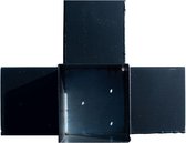 Wovar Pergola Hoekverbinding met Verlenging Zwart voor 12 x 12 cm balken kubus model | Per Stuk