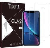 Tikawi x2 Gehard glas 9H Iphone 11/12 (6.1 ') Schermbeschermer met hoge weerstand - [Anti-vingerafdruk] - Beschermfolie Gehard glas x2