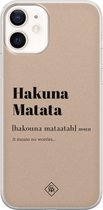 iPhone 12 hoesje siliconen - Hakuna matata | Apple iPhone 12 case |