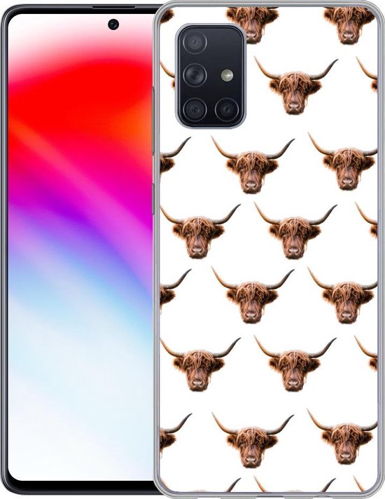 Coque Samsung Galaxy A51 5G - Scottish Highlander - Vache - Motif - Siliconen