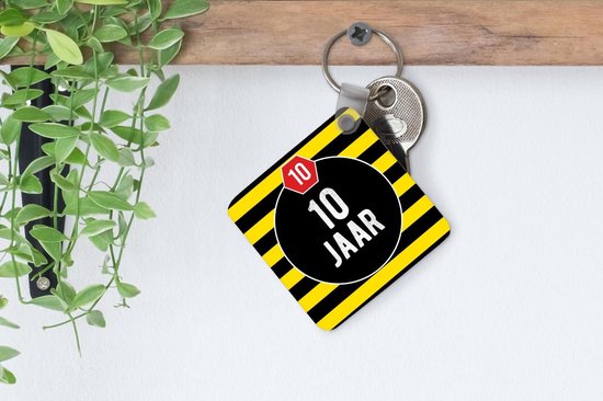 Porte-clés - Cadeaux - Jubilé - Anniversaire - 10 ans - Plastique