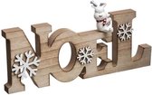 FEERIC LIGHTS & CHRISTMAS Kerst Ornament Houten Letters met Sneeuwvlok en Rendier - 30 cm