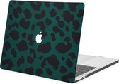 iMoshion Design Laptop Cover MacBook Pro 13 inch  (2016-2019) - Green Leopard