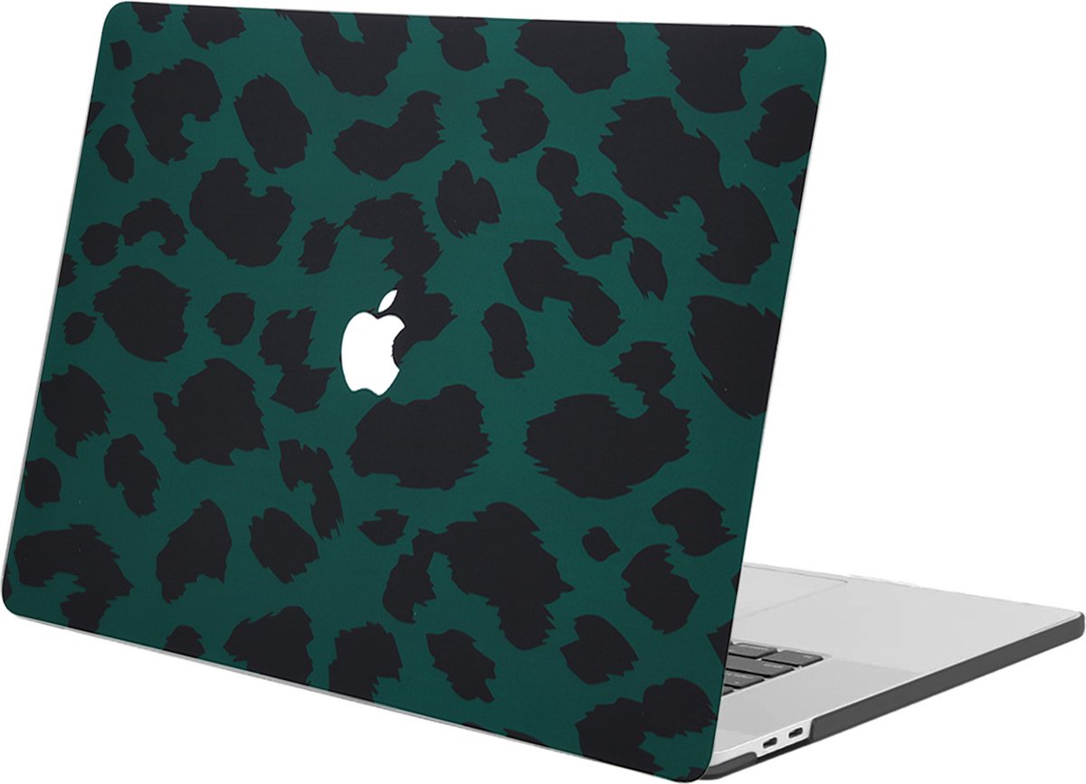 iMoshion Design Laptop Cover Geschikt voor de MacBook Pro 16 inch (2019) - A2141 - Green Leopard