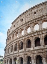 De bogen van het imposante Colosseum in Rome - Foto op Tuinposter - 120 x 160 cm