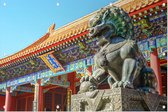 Beeld in het Paleismuseum van de Verboden Stad in Beijing - Foto op Tuinposter - 90 x 60 cm