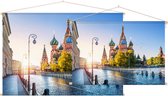 Sint-Basiliuskathedraal op het Rode Plein in Moskou - Foto op Textielposter - 60 x 40 cm