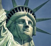 Close-up van het beroemde vrijheidsbeeld in New York - Fotobehang (in banen) - 350 x 260 cm