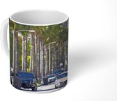 Mok - Palmbomen langs de weg in Beverly Hills in Noord-Amerika - 350 ML - Beker