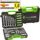 STARKMANN Premium Blackline Tools 104 delige Doppenset, bits, torx, inbus