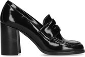 Black label - Dames - Zwarte loafers met hak - Maat 39