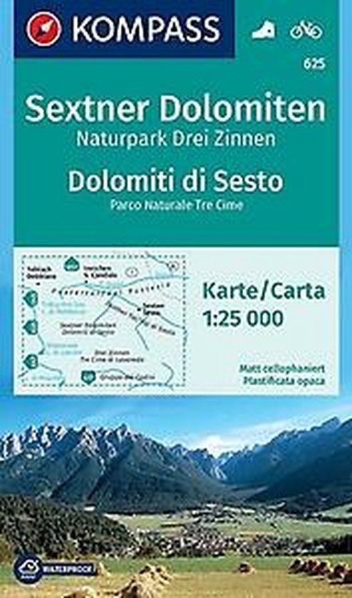 Kompass WK625 Sextner Dolomiten - cover