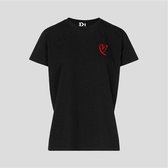 T-SHIRT OPEN RED HEART BLACK (S)