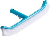 ApolloX wandborstel zwembad gebogen 40 cm lichtblauw/wit