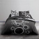 TODAY Katoenen 2-persoons bedset - 200x200 cm - Tom Grey Print