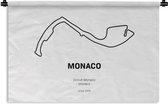 Wandkleed - Wanddoek - F1 - Circuit - Monaco - 120x80 cm - Wandtapijt - Cadeau voor man