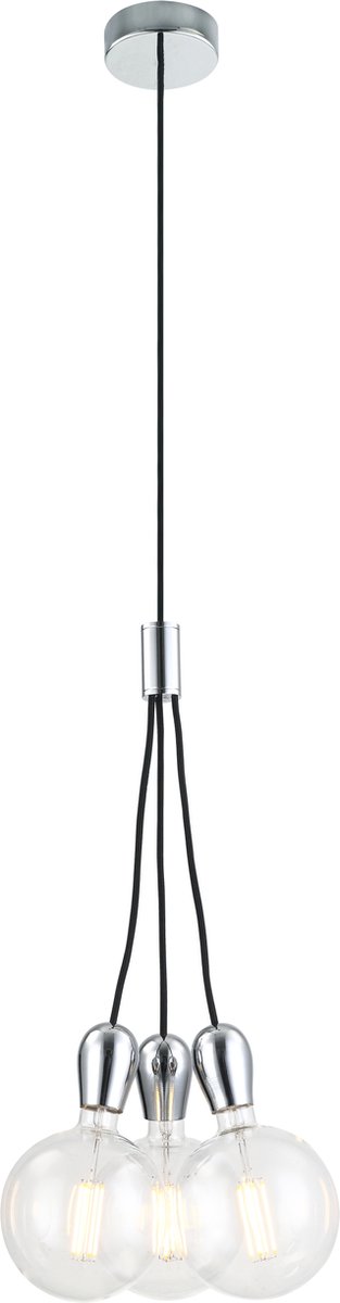 Fantasia Kobar Pendel Black/Chrome 3X E27